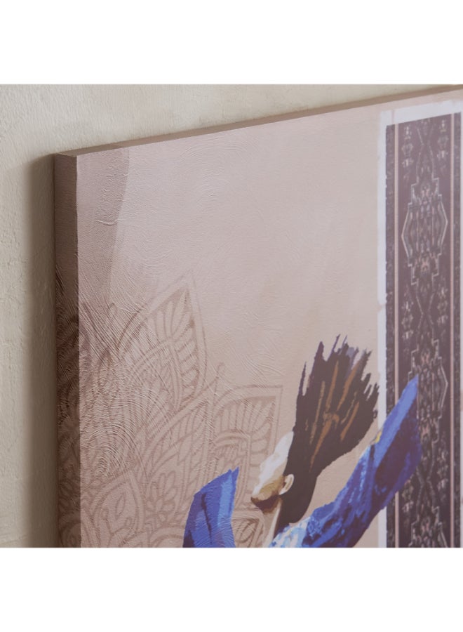 Home Box Madiha Printed Arabic Wall Art - Blue - Image 3